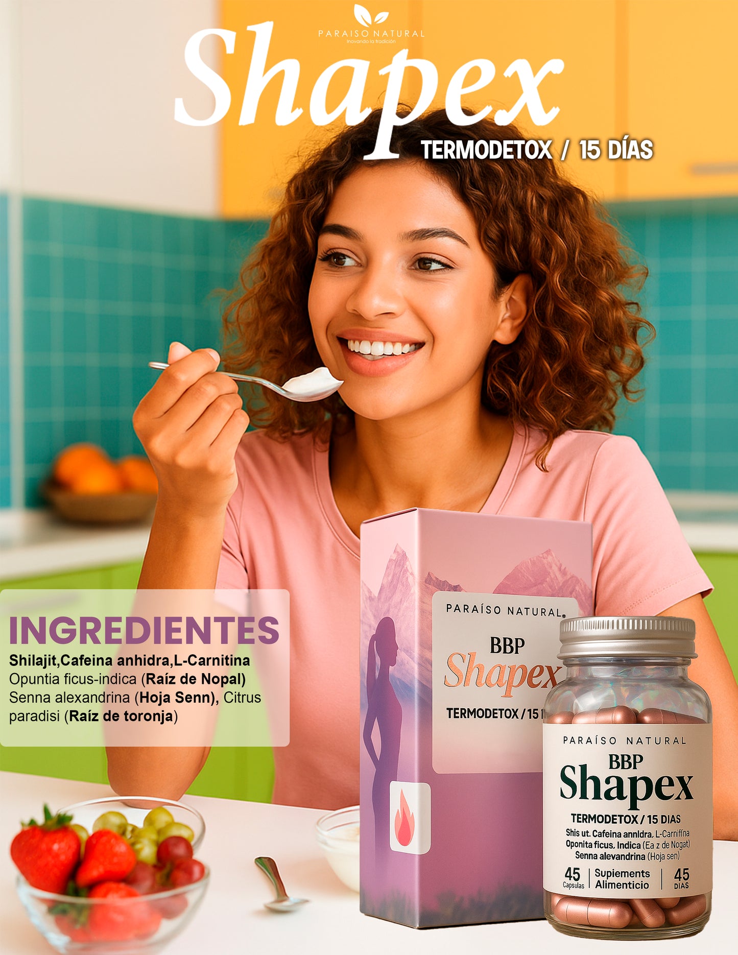 Cáps. BBP Shapex Termodetox c/45 ❤️🔥