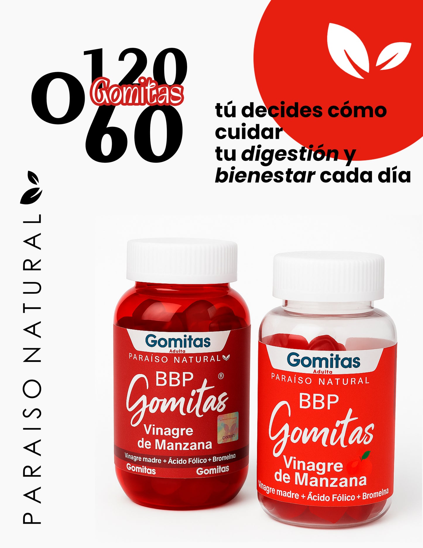 Gomitas. Vinagre de Manzana C/60