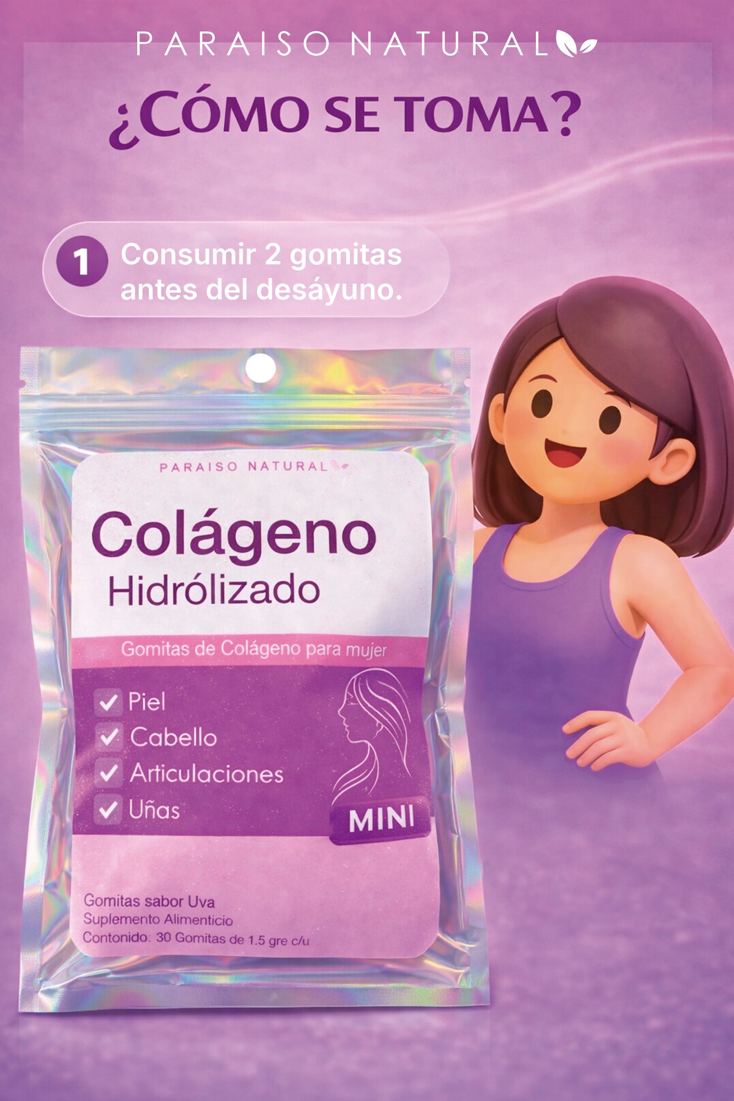 Gomitas. BBP Mini Colágeno Bolsita C/30