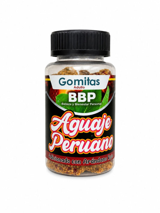 Gomita Aguaje Peruano c/60 Bote negro