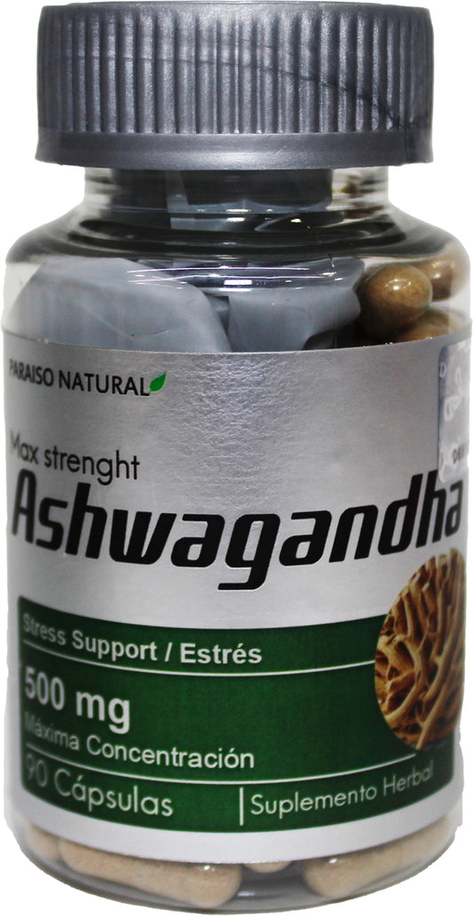 Capsula. Ashwawandha c/90 Paraíso Natural Máxima Concentración